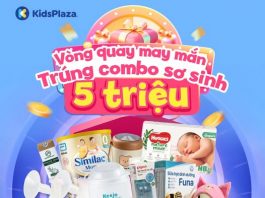 Tham gia vòng quay may mắn trúng ngay Combo sơ sinh 5 triệu