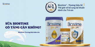 Sữa Biostime có hỗ trợ bé tăng cân tốt không?