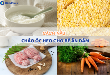 Cách nấu cháo óc heo cho bé ăn dặm với đậu xanh, cà rốt