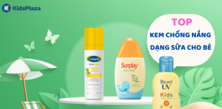 Top 3 kem chống nắng dạng sữa phù hợp với làn da mỏng manh của bé