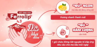 Sắt sinh học Ferrolip có tốt không? Giá bao nhiêu?