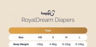 Hướng dẫn chọn size bỉm Hoppi Royal Dream phù hợp cho bé size-bim-hoppi-royal-dream-1