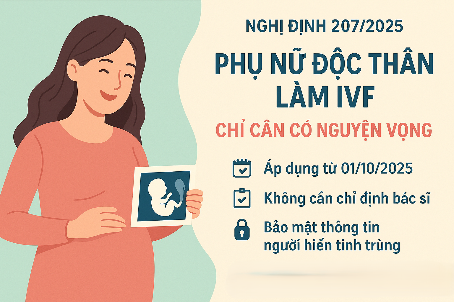 phụ nữ độc thân có thể làm ivf
