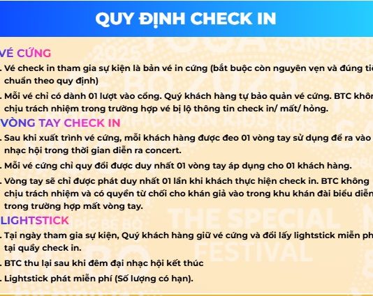 Hướng dẫn quy đổi vé và các quy định trong VƯƠN CONCERT KidsPlaza 2025