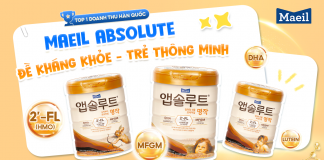 MAEIL ABSOLUTE – SỮA TOP 1 DOANH THU HÀN QUỐC VỚI CÔNG THỨC VÀNG TIỆM CẬN SỮA MẸ