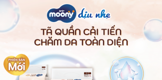 Moony dịu nhẹ mới – Tã quần cải tiến, chăm bé toàn diện