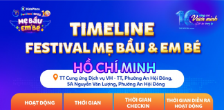 Thời gian và địa điểm tổ chức Festival Mẹ Bầu và Em Bé 2025 tại TP. Hồ Chí Minh
