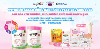 Withmom Cesar đồng hành cùng Festival Kids 2025 – Lan tỏa yêu thương, nuôi dưỡng khởi đầu khỏe mạnh