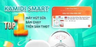 Máy hút sữa rảnh tay Kamidi Smart đạt Top 1 bán chạy trên sàn Thương mại Điện tử