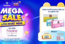 Bùng nổ DEAL hời FYSOLINE tại Mega Sale lớn nhất năm của KidsPlaza
