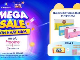 Bùng nổ DEAL hời FYSOLINE tại Mega Sale lớn nhất năm của KidsPlaza