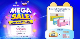 Bùng nổ DEAL hời FYSOLINE tại Mega Sale lớn nhất năm của KidsPlaza