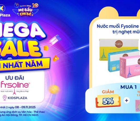 Bùng nổ DEAL hời FYSOLINE tại Mega Sale lớn nhất năm của KidsPlaza