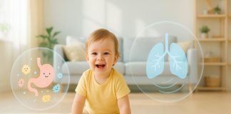 Bảo vệ bé hai lớp: tăng đề kháng tiêu hóa & hô hấp với Enfa Enspire