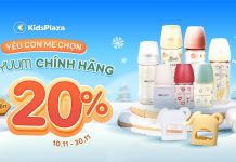 Siêu sale – Moyuum sale đến 20% duy nhất tại KidsPlaza