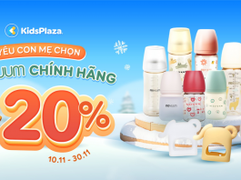 Siêu sale – Moyuum sale đến 20% duy nhất tại KidsPlaza