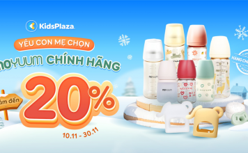 Siêu sale – Moyuum sale đến 20% duy nhất tại KidsPlaza