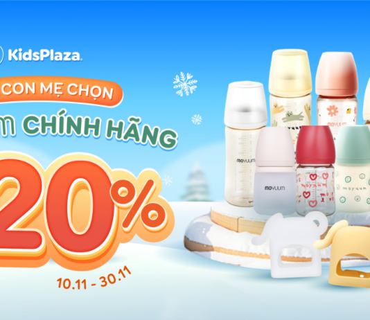 Siêu sale – Moyuum sale đến 20% duy nhất tại KidsPlaza