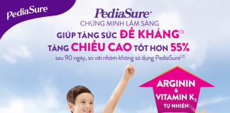 PediaSure đồng hành cùng con trên hành trình phát triển toàn diện