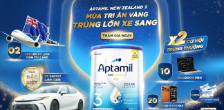 Aptamil New Zealand 3 Khuyến Mãi | Mùa Tri Ân Vàng – Trúng Lớn Xe Sang