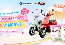Mua Withmom Cesar chính hãng – Rinh xe máy điện VinFast cực chất