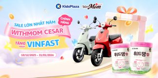Mua Withmom Cesar chính hãng – Rinh xe máy điện VinFast cực chất