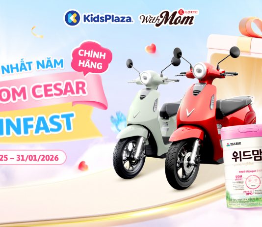 Mua Withmom Cesar chính hãng – Rinh xe máy điện VinFast cực chất