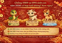 Chồng 1989 vợ 1991 sinh con năm 2026 có hợp tuổi không? Xem ngay!