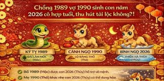Chồng 1989 vợ 1990 sinh con năm 2026 có hợp tuổi, thu hút tài lộc không?