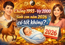 Luận giải chồng 1993 vợ 2000 sinh con năm 2026 có tốt không?