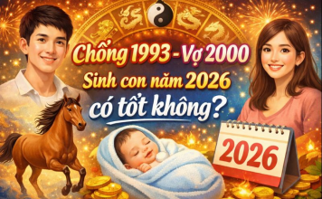 Luận giải chồng 1993 vợ 2000 sinh con năm 2026 có tốt không?
