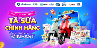 Sale lớn nhất năm: Mua tã sữa chính hãng – Tặng ngay Vinfast