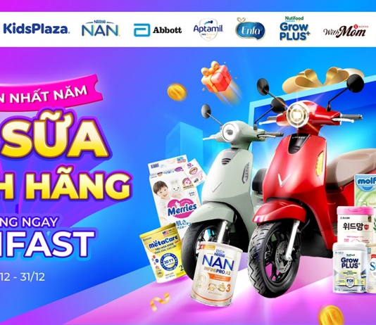 Sale lớn nhất năm: Mua tã sữa chính hãng – Tặng ngay Vinfast