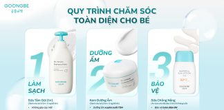 3 bước chăm da toàn diện cho bé yêu với Goongbe