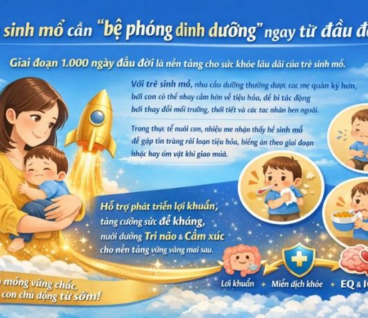 Nền tảng dinh dưỡng cho trẻ sinh mổ: Vì sao Enfa C-Sec được mẹ và bác sĩ tin chọn?