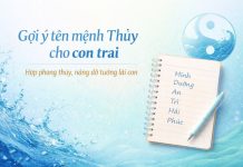 Gợi ý tên mệnh Thủy cho con trai hợp phong thủy, nâng đỡ tương lai con