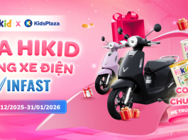 Mua sữa Hikid tại KidsPlaza – Cơ hội trúng xe máy điện VinFast trị giá 21 triệu đồng