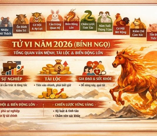 Tử vi năm 2026 (Bính Ngọ): Tổng quan vận mệnh, tài lộc và biến động lớn