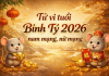 Xem tử vi tuổi Bính Tý 2026 chi tiết nhất cho nam mạng, nữ mạng tu-vi-tuoi-binh-ty-2026