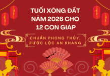 Tuổi xông đất năm 2026 cho 12 con giáp chuẩn phong thủy, rước lộc an khang
