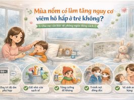Mùa nồm có làm tăng nguy cơ viêm đường hô hấp ở trẻ không?