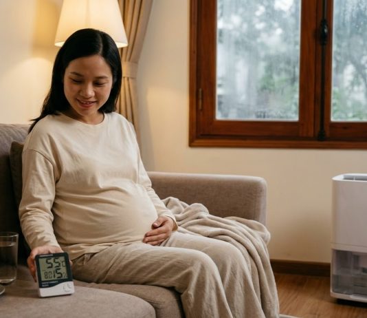 Bà bầu cần lưu ý gì khi thời tiết nồm ẩm để không bị ốm? cham-soc-ba-bau-mua-nom-1