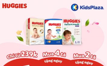 Huggies tung ưu đãi mua 2 tặng 1 tại KidsPlaza tháng 3 ctkm-huggies
