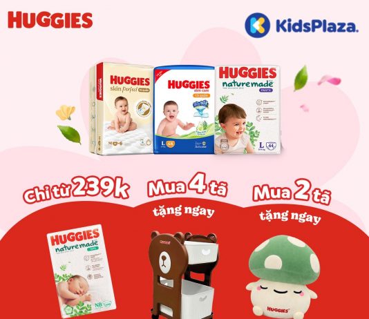 Huggies tung ưu đãi mua 2 tặng 1 tại KidsPlaza tháng 3 ctkm-huggies