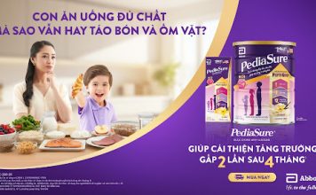 Tại sao trẻ ăn uống đủ chất nhưng vẫn táo bón, ốm vặt? pediasure-1
