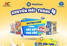 Nutricare giá tốt tháng 4: Giảm sốc tại KidsPlaza, mẹ đừng bỏ lỡ!