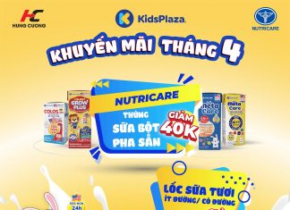 Nutricare giá tốt tháng 4: Giảm sốc tại KidsPlaza, mẹ đừng bỏ lỡ!