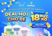 BZU BZU – THƯƠNG HIỆU CHĂM SÓC GIA ĐÌNH TỪ SINGAPORE CÙNG HÀNG LOẠT ƯU ĐÃI HẤP DẪN TẠI KIDSPLAZA bzu bzu