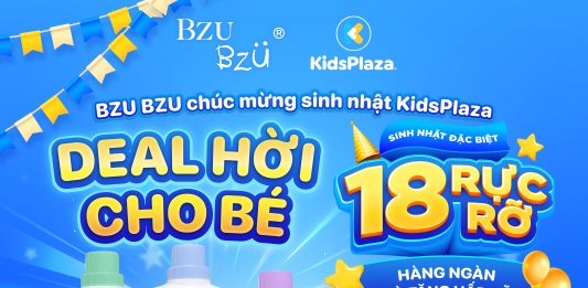 BZU BZU – THƯƠNG HIỆU CHĂM SÓC GIA ĐÌNH TỪ SINGAPORE CÙNG HÀNG LOẠT ƯU ĐÃI HẤP DẪN TẠI KIDSPLAZA bzu bzu