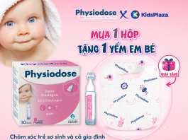 Physiodose – Nước muối sinh lý đơn liều chuẩn Pháp được nhiều bệnh viện phụ sản tin dùng cho trẻ sơ sinh KV-Physiodose-tang - yem-03